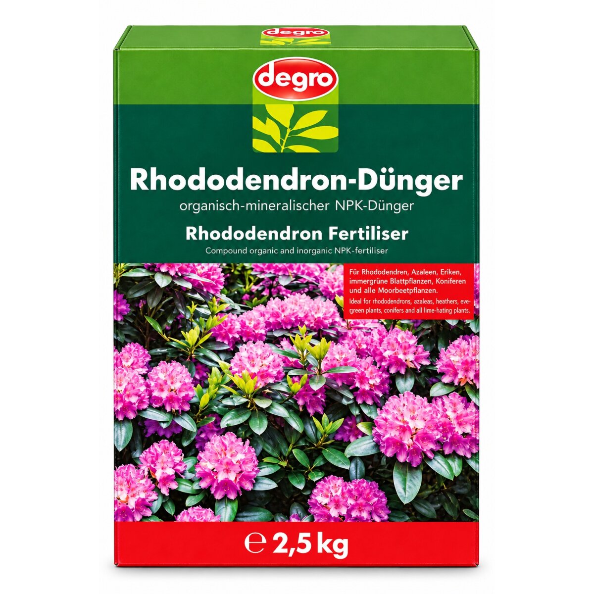 degro Rhododendron-Dünger 2,5 kg NPK 7-6-6 für Moo