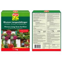 degro Blumen Langzeitdünger 1 kg NPK 17-17-17 für Balkon- & Kübelpflanzen