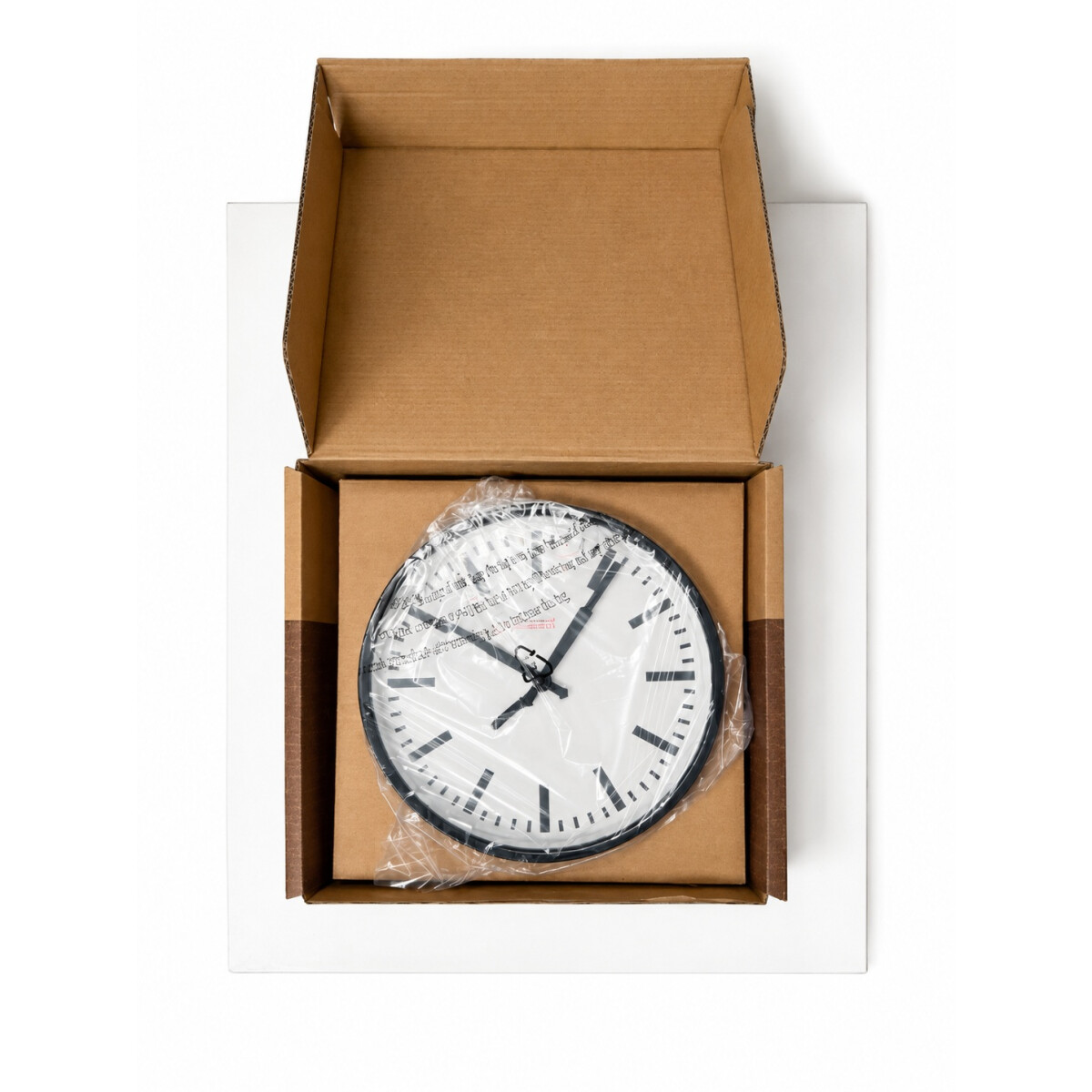 Cloudnola Station Wanduhr Metall Schwarz/Weiß Ø
