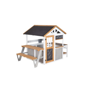 B-Ware Picknick-Erweiterung für roba Spielhaus - Wetterfestes Holz - Mehrfarbig