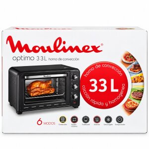 Moulinex Optimo OX464810 Minibackofen 33 l 1600 W Umluft Grill Schwarz