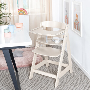 B-Ware roba Essbrett Sit Up Flex aus Holz Stone washed 42 x 40 cm