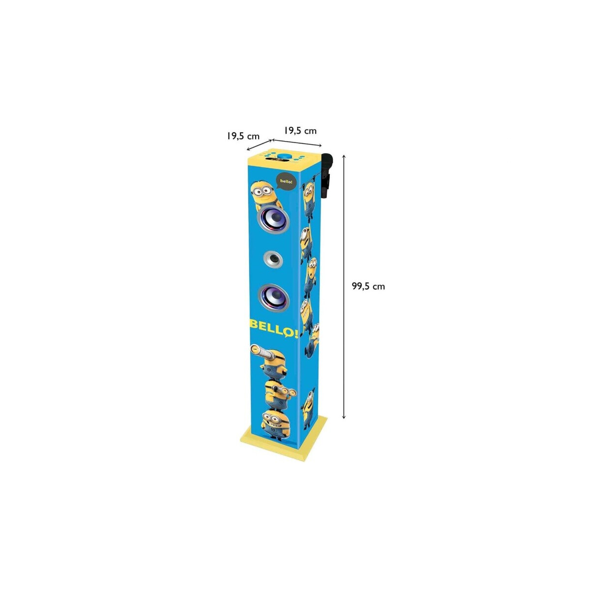 Lexibook - K8050DES - Minions Bluetooth Karaoke Stereoturm