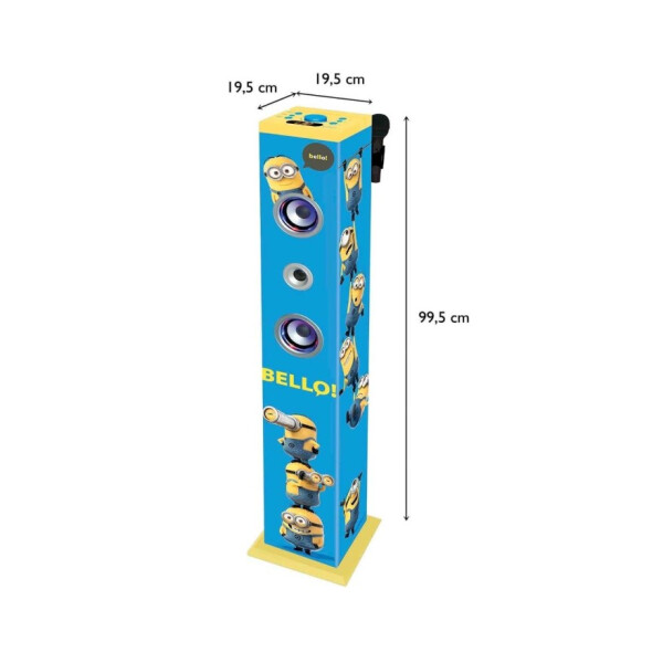 Lexibook - K8050DES - Minions Bluetooth Karaoke Stereoturm