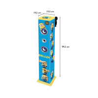 Lexibook - K8050DES - Minions Bluetooth Karaoke Stereoturm