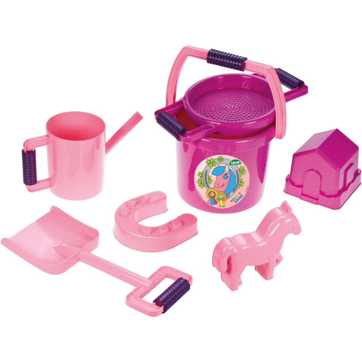 Lena 05445 - Happy Sand Spielset Pon, 7-teilig