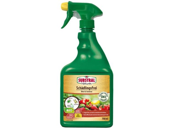 Bio Schädlingsfrei Obst und Gemüse, Natürliches Mittel gegen Schädlinge an Pflanzen, 750 ml Flasche, Insekten