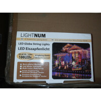 Lichterkette Außen Warmweiß 10M 100 LED Lichterkette mit Stecker