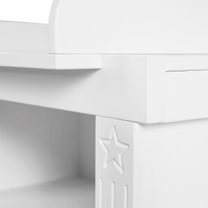 roba Möbelset Maxi‘, inkl. Kombi-Bett 70 x 140 cm, Wickelkommode und 3-türigem Kleiderschrank, weiß