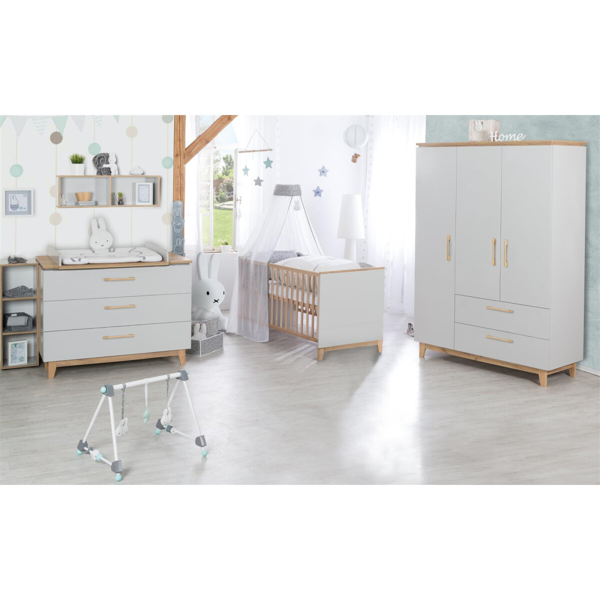 roba Set Caro, mit Kombi-Bett 70x140 cm, box