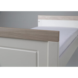 roba 2-tlg Zimmerset Felicia, Luna Elm/weiß inkl. Kombi-Bett 70x140 cm und breiter Wickelkommode
