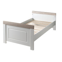 roba 2-tlg Zimmerset Felicia, Luna Elm/weiß inkl. Kombi-Bett 70x140 cm und breiter Wickelkommode