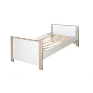 roba Zimmerset Olaf, 2-tlg, Luna Elm/weiß, inkl. Kombi-Bett 70x140 cm und breiter Wickelkommode