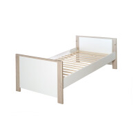 roba Zimmerset Olaf, 2-tlg, Luna Elm/weiß, inkl. Kombi-Bett 70x140 cm und breiter Wickelkommode