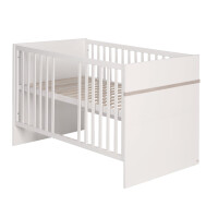 roba Bettset Moritz‘ 70x140 cm inkl. Lattenrost, Umbauseiten und Bettkasten, weiß/Luna Elm