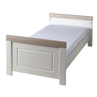 roba SET Felicia, Luna Elm / weiß inkl. Kombi-Bett 70x140 cm, Wickelkommode und 3-türigem Schrank