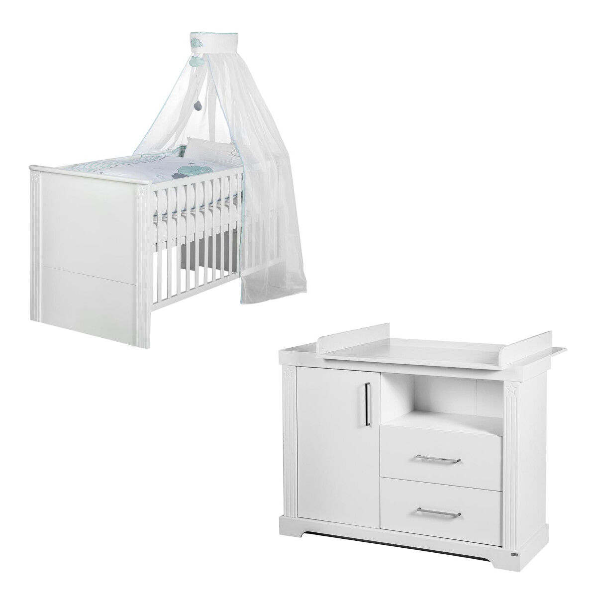 roba Kindermöbelset Maxi‘, 2-tlg inkl. Kombi-Bett