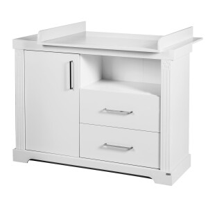 roba Kindermöbelset Maxi‘, 2-tlg inkl. Kombi-Bett, 70 x 140 cm und breiter Wickelkommode, weiß
