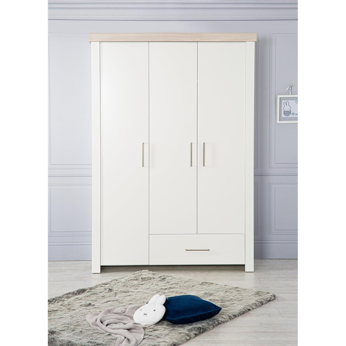 roba Kleiderschrank Lucy 3-trg. mit Fronten in weiß, K