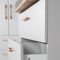 roba breite Wickelkommode mit Wickelansatz Caro, Soft-Close, 3 Schubladen, Wickelhöhe 94 cm
