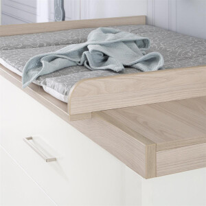 roba Wickelkommode Lucy mit Wickelansatz, Soft-Close, 3 Schubladen, Wickelhöhe 90 cm