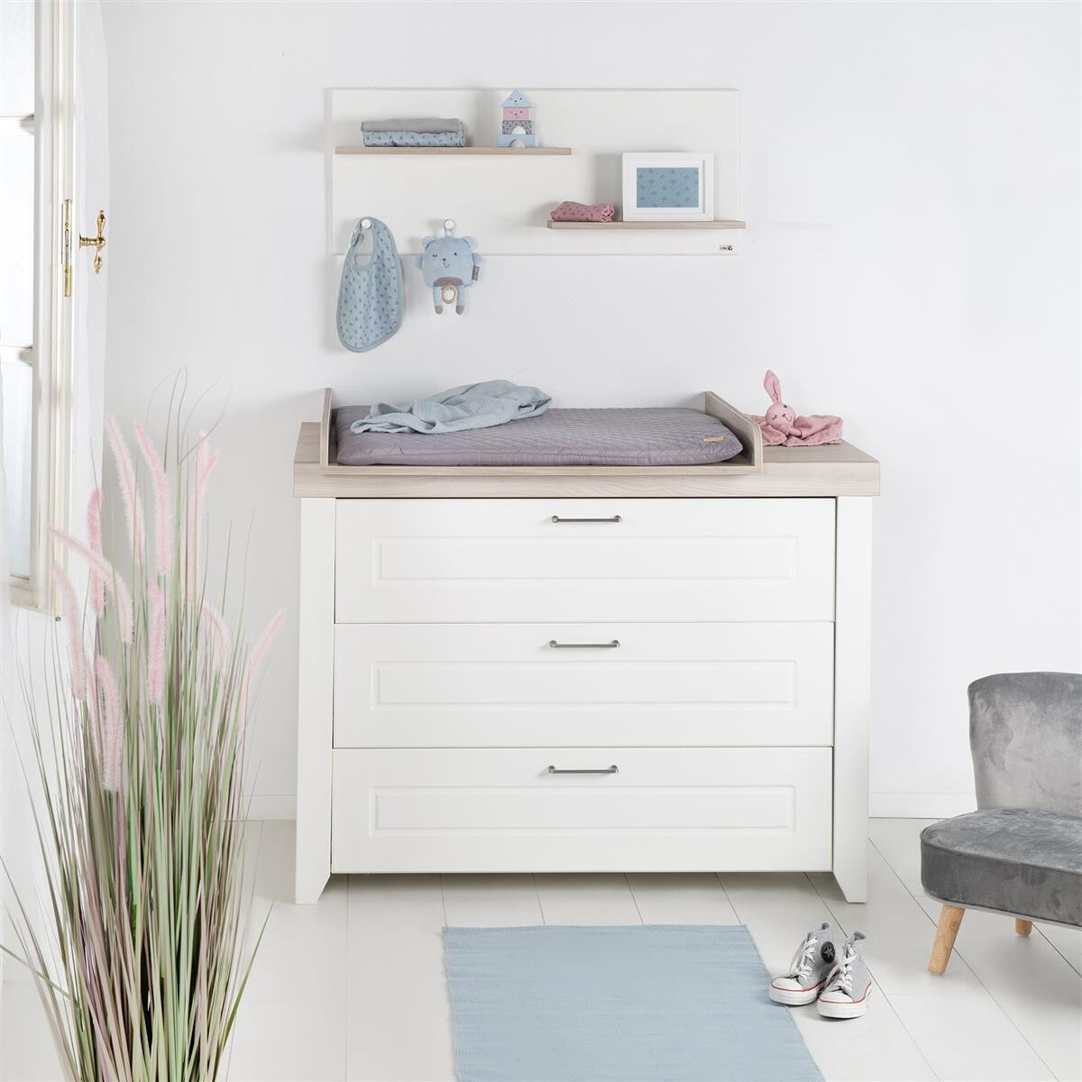roba Wickelkommode mit Wickelansatz Felicia mit Soft-Close, 