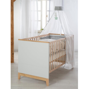 roba Kombi-Kinderbett Caro, höhenverstellbar, mitwachsend, 3 Schlupfsprossen, 70x140 cm,  umbaubar