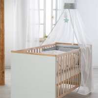 roba Kombi-Kinderbett Caro, höhenverstellbar, mitwachsend, 3 Schlupfsprossen, 70x140 cm,  umbaubar