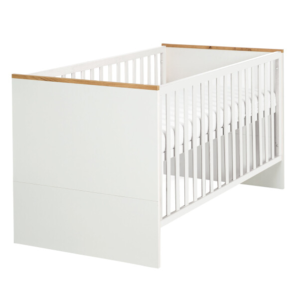 roba Kombi-Kinderbett Finn, höhenverstellbar, mitwachsend, 3 Schlupfsprossen, 70x140 cm, umbaubar