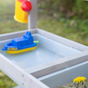 B-Ware - roba Kinder Outdoor+ Gartenküche Fun, Holz, Matschküche mit abnehmbarer Abdeckung, wetterfest