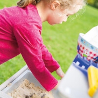 B-Ware - roba Kinder Outdoor+ Gartenküche Fun, Holz, Matschküche mit abnehmbarer Abdeckung, wetterfest