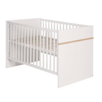 roba Kindermöbelset Pia‘, 3-teilig, inkl. Kinderbett 70x140cm, Wickelkommode, Kleiderschrank, weiß