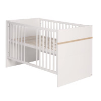 roba Kindermöbelset Pia‘, 3-teilig, inkl. Kinderbett 70x140cm, Wickelkommode, Kleiderschrank, weiß