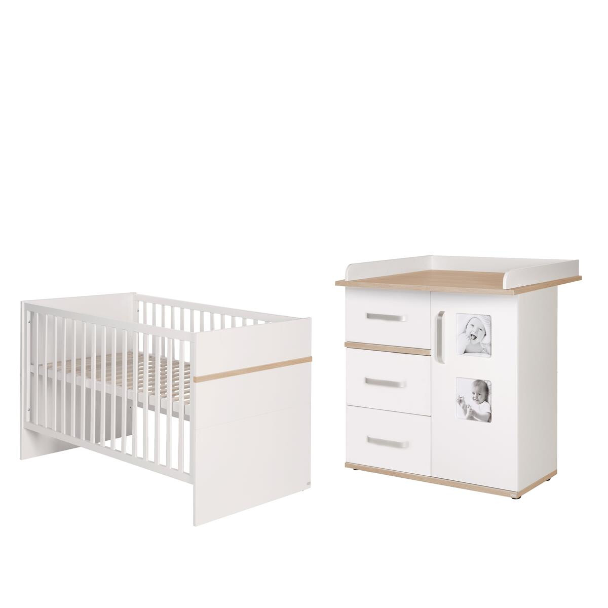 roba Kindermöbelset Pia, 2-teilig, Baby-/Kinderbett 70x