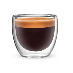 Bialetti Portofino Doppelwandige Espresso Gläser 80ml 2er Set Borosilikat