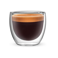 Bialetti Portofino Doppelwandige Espresso Gläser 80ml 2er Set Borosilikat