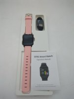 Smartwatch Uhr Fitnesstracker Aktivitätstracker Watch (Rosa), SpO2-Messung, Herzschlag, 1,3 Zoll AMOLED Display, GPS, Wasserbeständigkeit ATM, 250mm