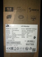 Acer Nitro QG240YS3 23,8" LED FullHD 180Hz FreeSync...