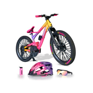 Bewegliche Puppe Kniegelenken und Puppenfahrrad Spielzeug UVP59€
