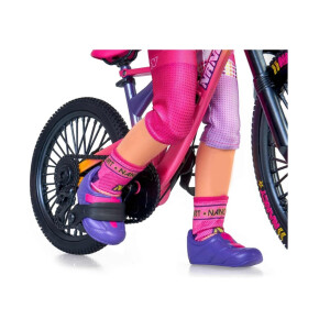 Bewegliche Puppe Kniegelenken und Puppenfahrrad Spielzeug UVP59€