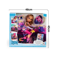 Bewegliche Puppe Kniegelenken und Puppenfahrrad Spielzeug UVP59€