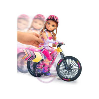 Bewegliche Puppe Kniegelenken und Puppenfahrrad Spielzeug UVP59€
