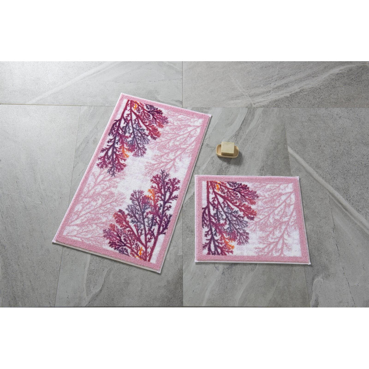 Badematten-Set 50 x 57 cm (1 Stück) 57 x 100 cm (1 St&u