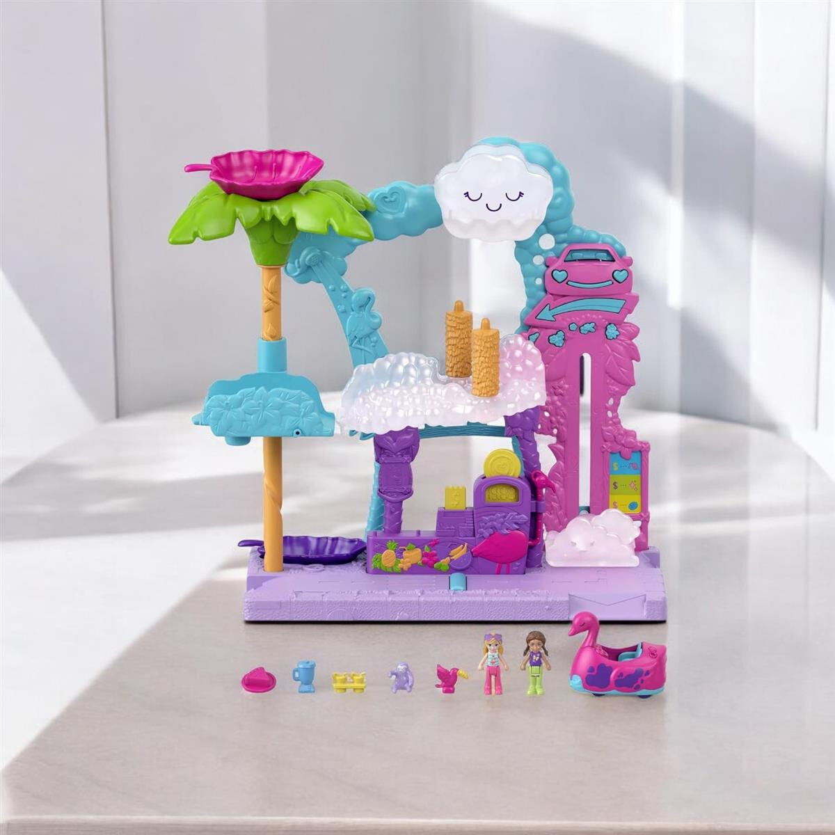 Polly Pocke Pollyville Flamingo Auto Waschanlage Ab 4 Jahre