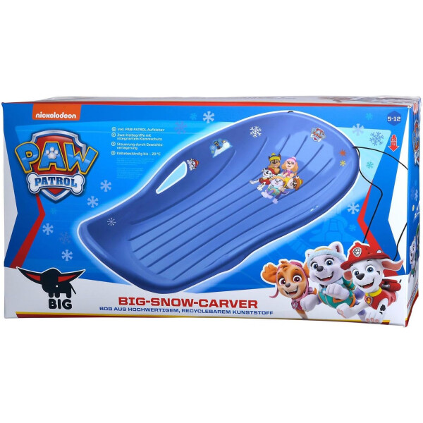 BIG - Paw Patrol Kinder-Schlitten (blau) - Snow Carver Bob Kinder