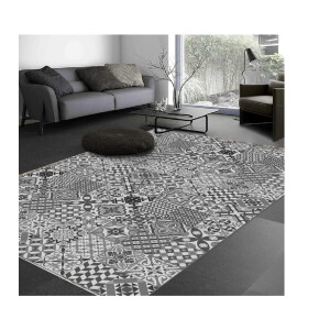 vilber Toledo DU 05 52X140 Teppich, Vinyl, Schwarz-05, 52 x 140 x 0.22 cm