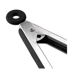 HelpCuisine® Profi Grillzange Grillbesteck Bratzange Salatzange Küchenzange aus hochwertigem Edelstahl und Lebensmittelqualität silikon
