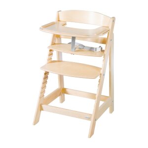B-Ware - roba Essbrett aus Holz - Erweiterung & Zubehör für Hochstuhl Sit Up Flex - Kompatibel mit Gurtsystem und Hochstuhlauflagen - ab 6 Monaten