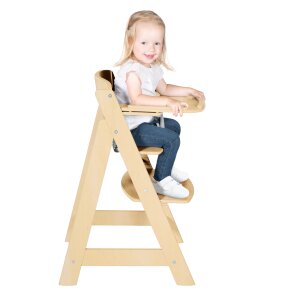 B-Ware - roba Essbrett aus Holz - Erweiterung & Zubehör für Hochstuhl Sit Up Flex - Kompatibel mit Gurtsystem und Hochstuhlauflagen - ab 6 Monaten