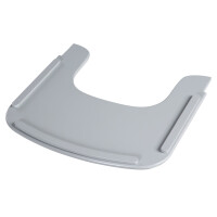 B-Ware - roba Essbrett aus Holz - Erweiterung & Zubehör für Hochstuhl Sit Up Flex - Kompatibel mit Gurtsystem und Hochstuhlauflagen - ab 6 Monaten - Taupe / Grau